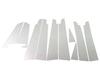 BRIGHTZ Finish Stainless Steel Pillar Panels with Visor for Estima Compatible with Estima Ultra-Mirror 30/40 (PIL-SIL-128), 10-Piece Set, ACR30W,
