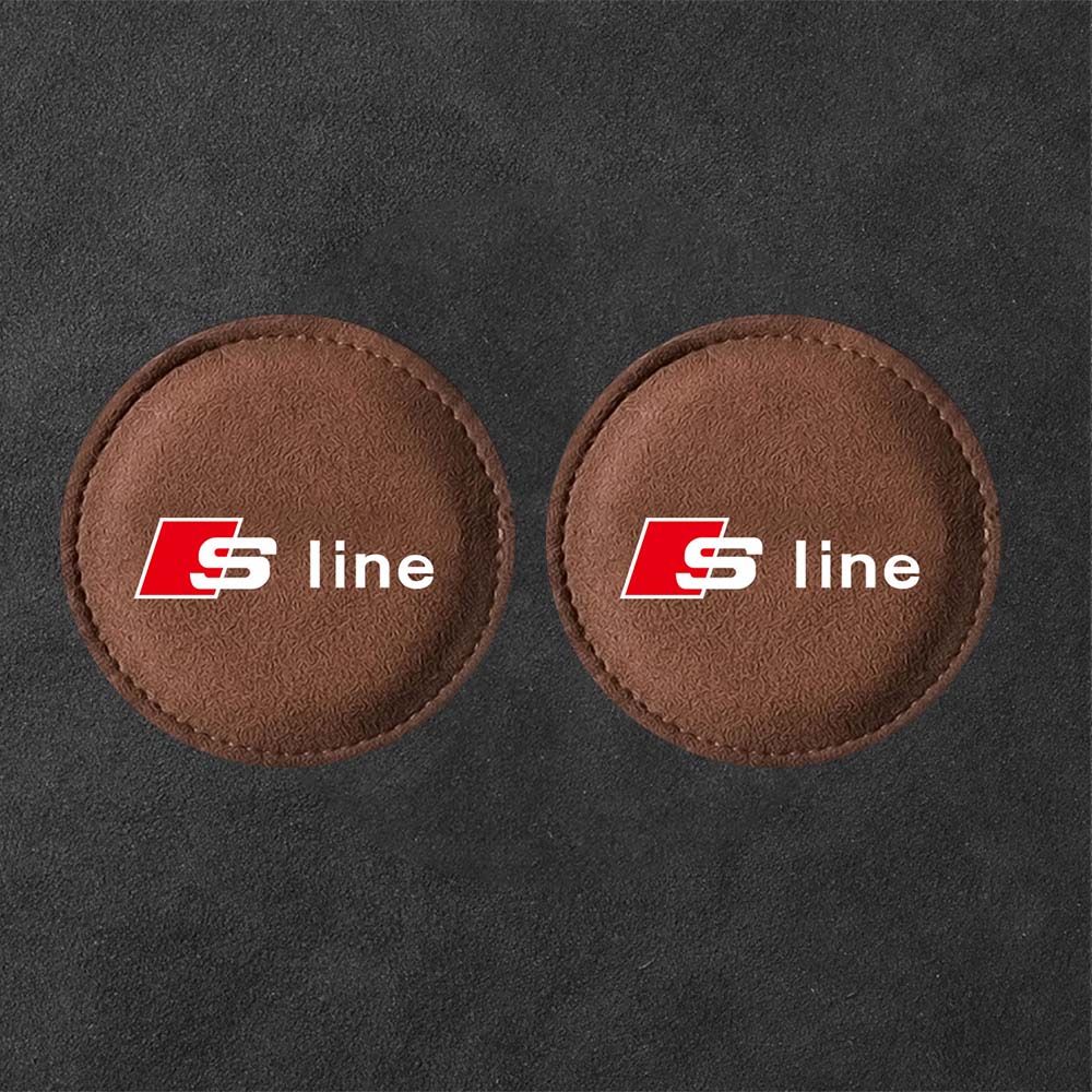 AQ1 2Pcs Non-slip Car Water Cup Pad Fur Drink Coaster Holder For Z1 A1 A2 A3 A4 A5 A6 A7 A8 Q1 Q2 Q3 Q4 Q5 Q6 Q7 Q8 TT RS3 RS7
