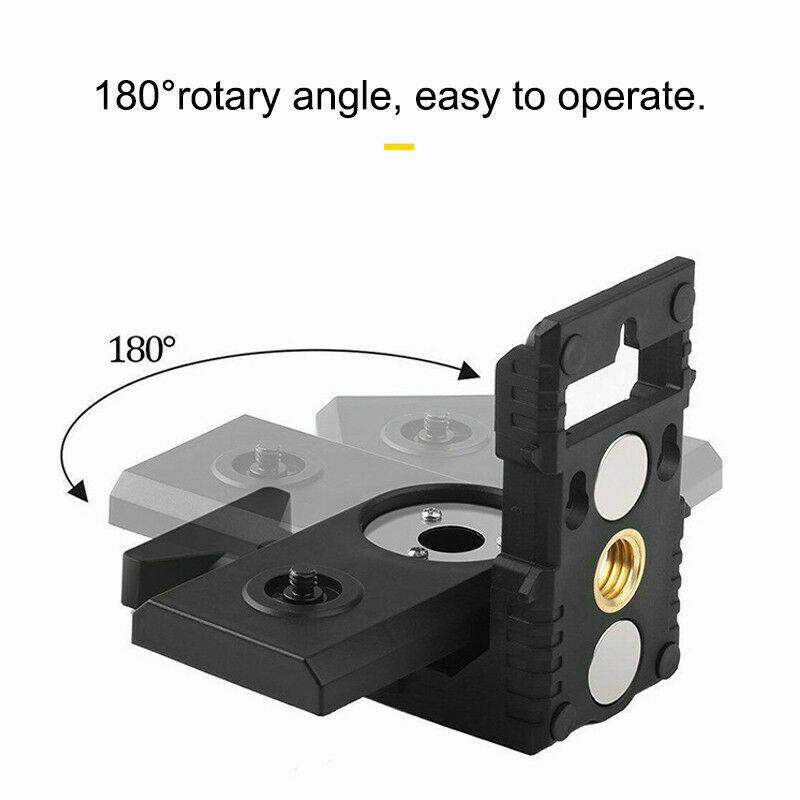 New Laser Level Bracket Magnet L-Bracket 180° Rotary Leveling Anti-Slip Stand