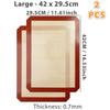 1PC, 2PCS Silicone Baking Mats for Oven, 2 Sizes 30/42cm, Non Stick & Heat Resistant Bakeware Sheets, for Cookie, Macaron, Bread