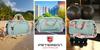 PTN 24427-8342 Green-Pink Travel Bag