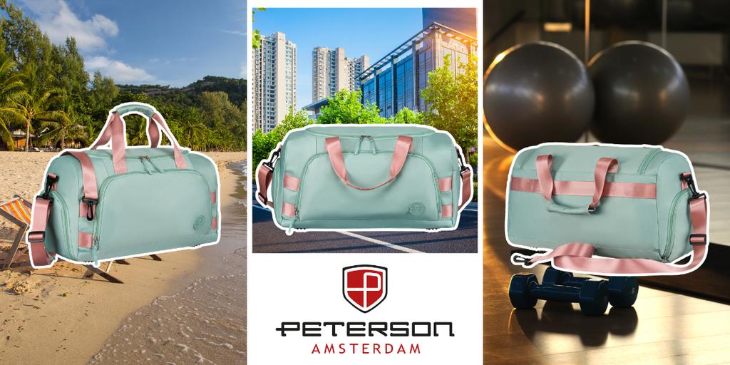 PTN 24427-8342 Green-Pink Travel Bag