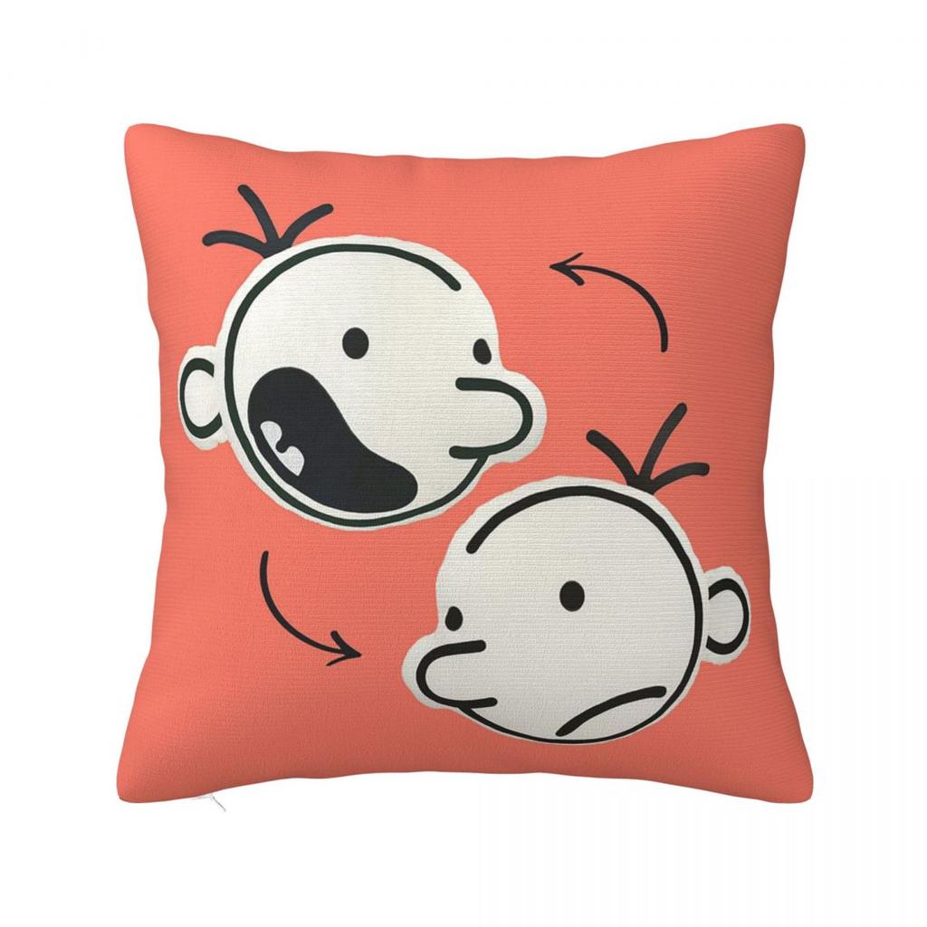 Diary Of A Wimpy Kid Group Square Pillowcase Pillow Cover Polyester Cushion Decor Comfort Throw Pillow for Home Sofa