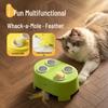 Electric Cat Whack-a-Mole Cheese Box: Interactive Feather Teaser Toy for Self-Entertainment and Energy Relief