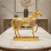 Horse Figurine Gilded Home Animal Decor Exquisite for Office Desk, Homeowners