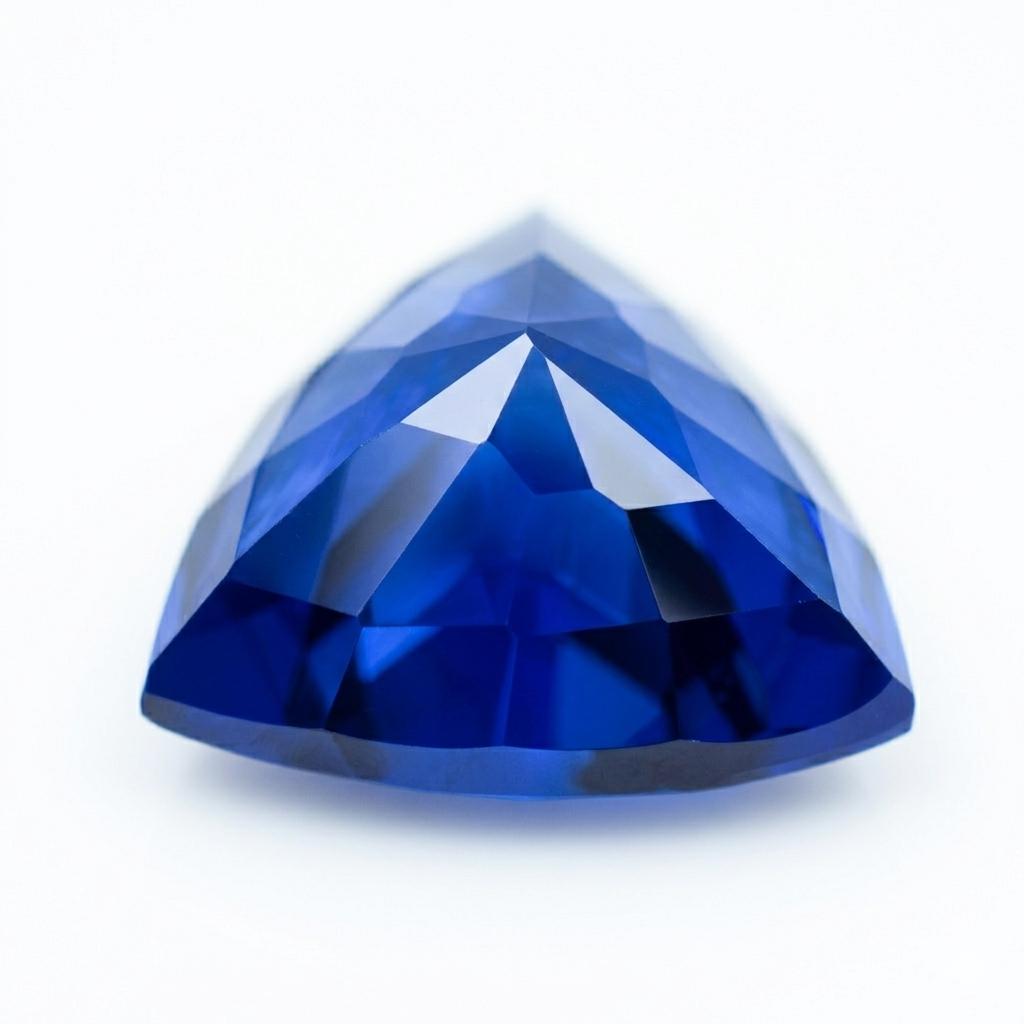 9 Ct Natural Flawless Ceylon Blue Loose Sapphire Trillion Cut Gemstone