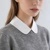 Fashion Detachable Fake Collar White Black Cotton False Collar Lapel Collar Blouse Sweater Shirt