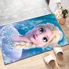 Custom Frozen Mat Personalized Name, Polyester Washable Indoor Entryway Rug, Gift for Christmas, Easter, Thanksgiving Day