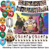 G&Gravity F-Falls Theme Birthday Party Decoration Cartoon Backdrop Banner Cake Topper Number Balloon Baby Shower Party Supplies