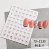 Multi-Size Bow Nail Art Sticker Sweet Wind White Bow Wearing Nail Adhesive Nail Sticker