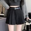 Women's Autumn Winter High-Waisted Corduroy A-Line Pleated Skirt Trousers Trendy Plus Size Versatile Slimming Shorts Skirts
