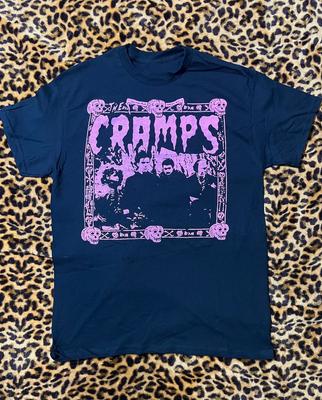 The Cramps Band Music Navy Blue T-Shirt Cotton Unisex S-234Xl