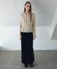 Awi Velvet Jersey Skirt_Black