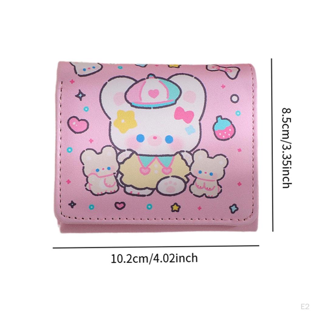Womens Short Wallet Fashion Card Organizer Change Pouch for Birthday Gift Ladies