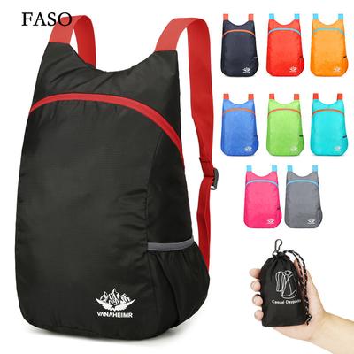 Mochilas de viagem dobráveis, ao ar livre, à prova d'água, bolsa de escalada, mochila esportiva para homens e mulheres