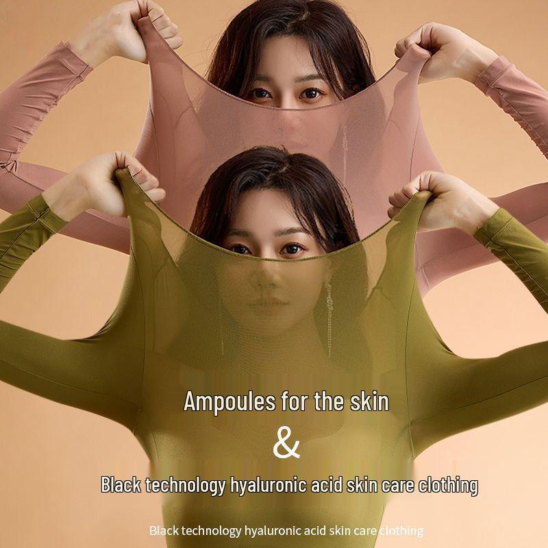 Women's Ultra-Thin Thermal Underwear Set with Hyaluronic Acid for Autumn