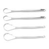 2pcs Adult Tongue Scraper Portable Reusable Stainless Steel Freshen Breath Tongue Cleaner