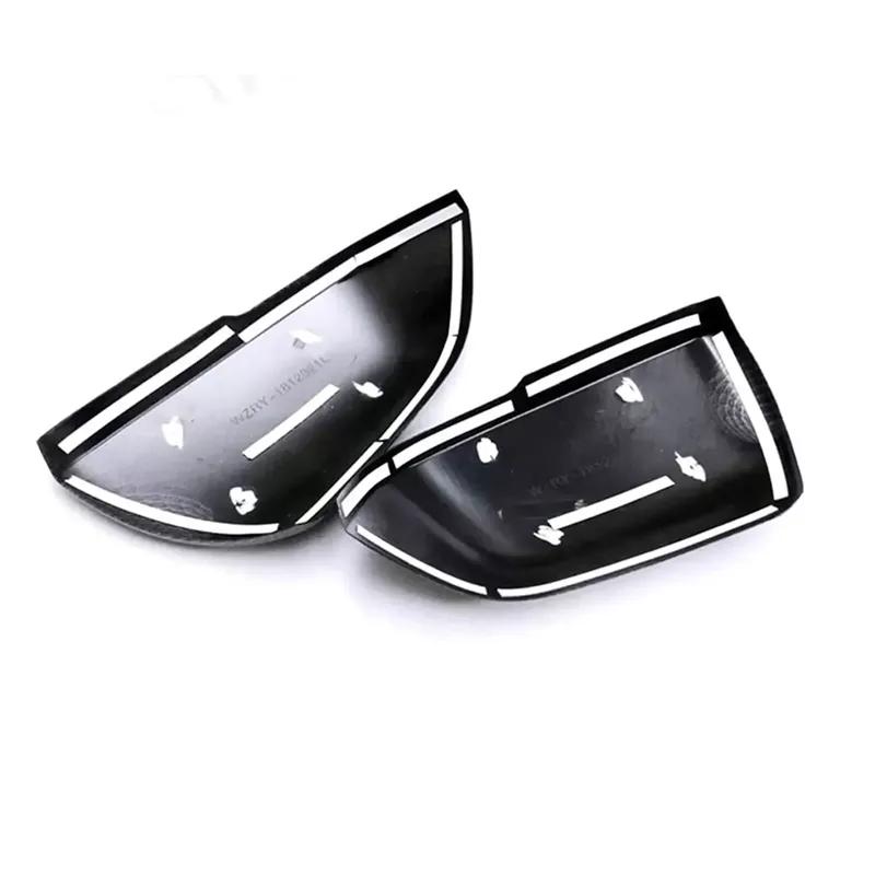 For Volkswagen VW Atlas Teramont 2017 2018      Car Rearview Side Mirror Cover Wing Cap Door Shell Trim