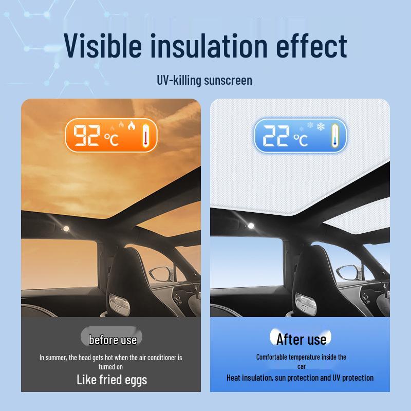 Avatr 07/11 and 12 Sunroof Sunshade - Heat Insulation Static Adsorption Curtain