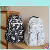 Trendy And Spacious Black Cute Bear Backpack For High School And College Students