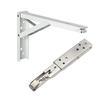 2PCS Heavy Duty Stainless Steel Table Bench Folding Shelf Bracket