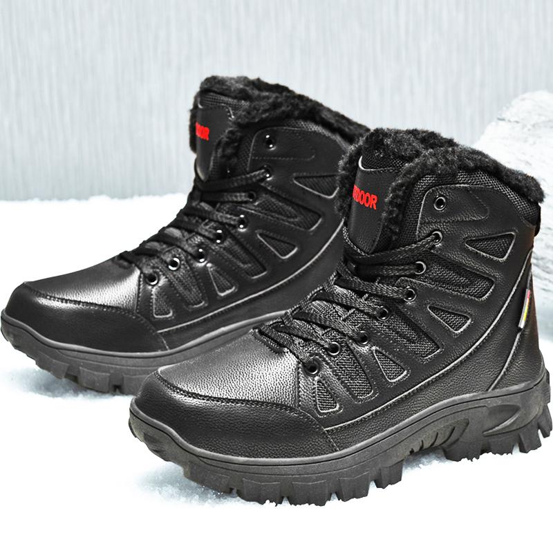 39-48 Plus Size Russian Style Winter Boots Waterproof Outdoor Ankle Boots For Men Snow Boots High Men Footwear