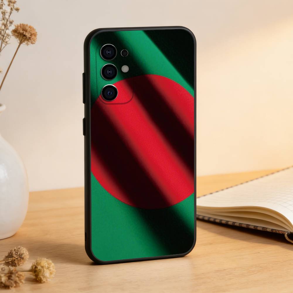 B-Bangladesh Flag Phone Case For Samsung S25,S24,S21,S22,S23,S30,Ultra,S20,Plus,Fe,Lite,Note,10,Black Cover