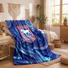 Ipswich Town Football Print Flannel Blanket Soft Warm Sofa Bed Throw Blanket For Home Office Bedroom
