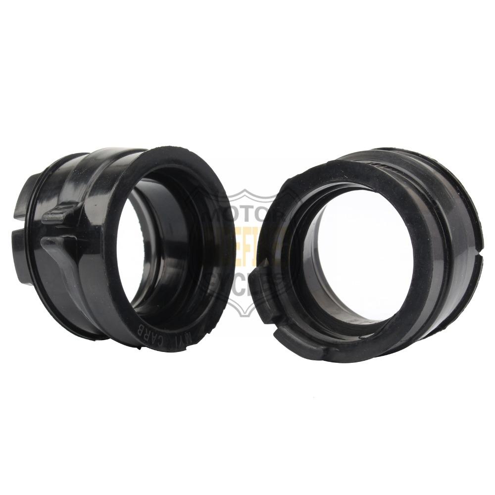 2 Pcs Black Carburetor Intake Manifold Joint Boots Set Glue For Honda XRV750 Africa Twin RD07 Bj. 1993 1994 1995-2003 2002 2001
