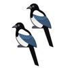 2Pcs/Set Magpie Door Toppers Wooden Bird Door Corner Decoration Rustic Door Frame Decor for Bedroom Living Room Kids