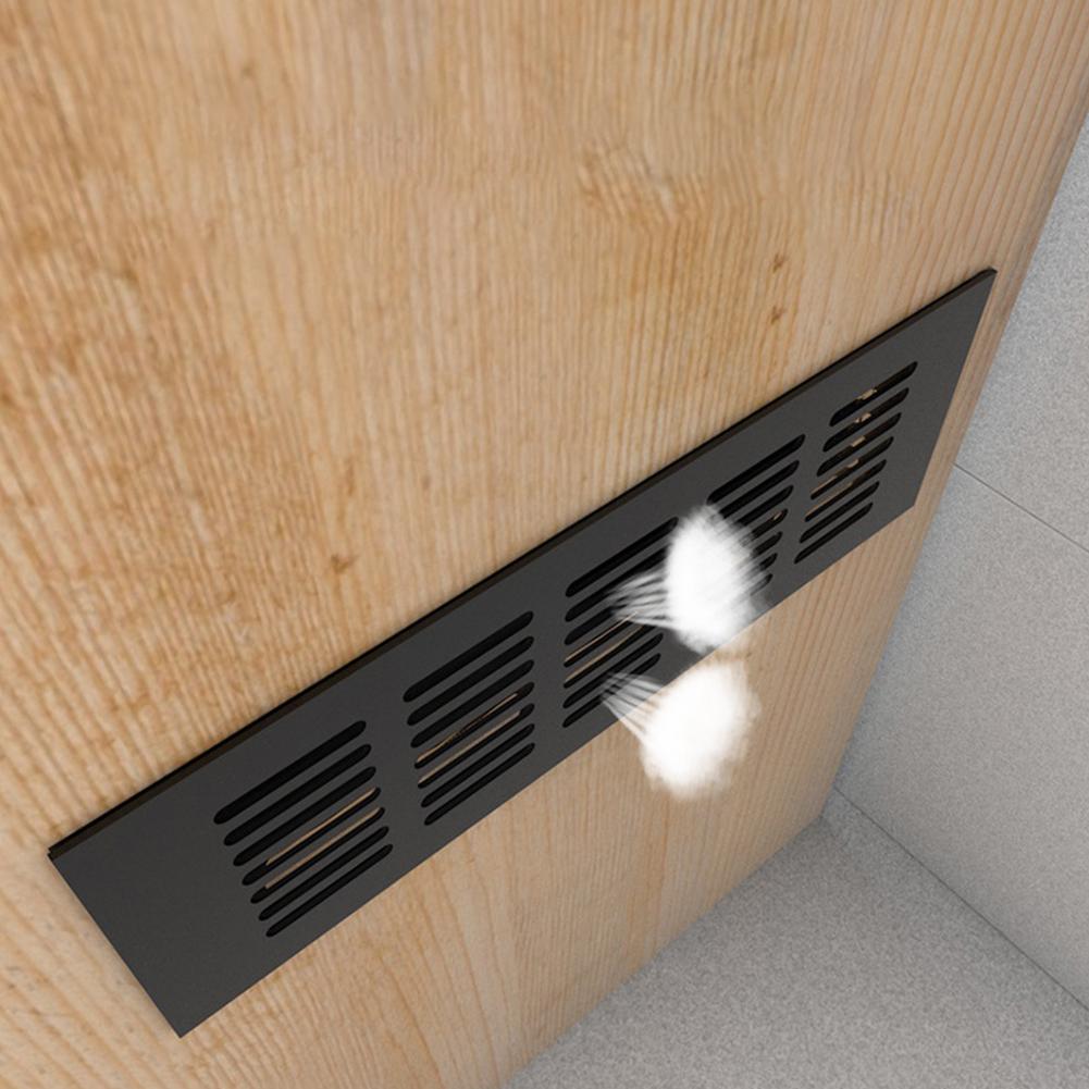 60 mm brede ventiler perforert ark aluminiumslegering luftventilskap Garderobe ventilasjonsgitter ventilasjonsgitter ventilasjonsdeksel