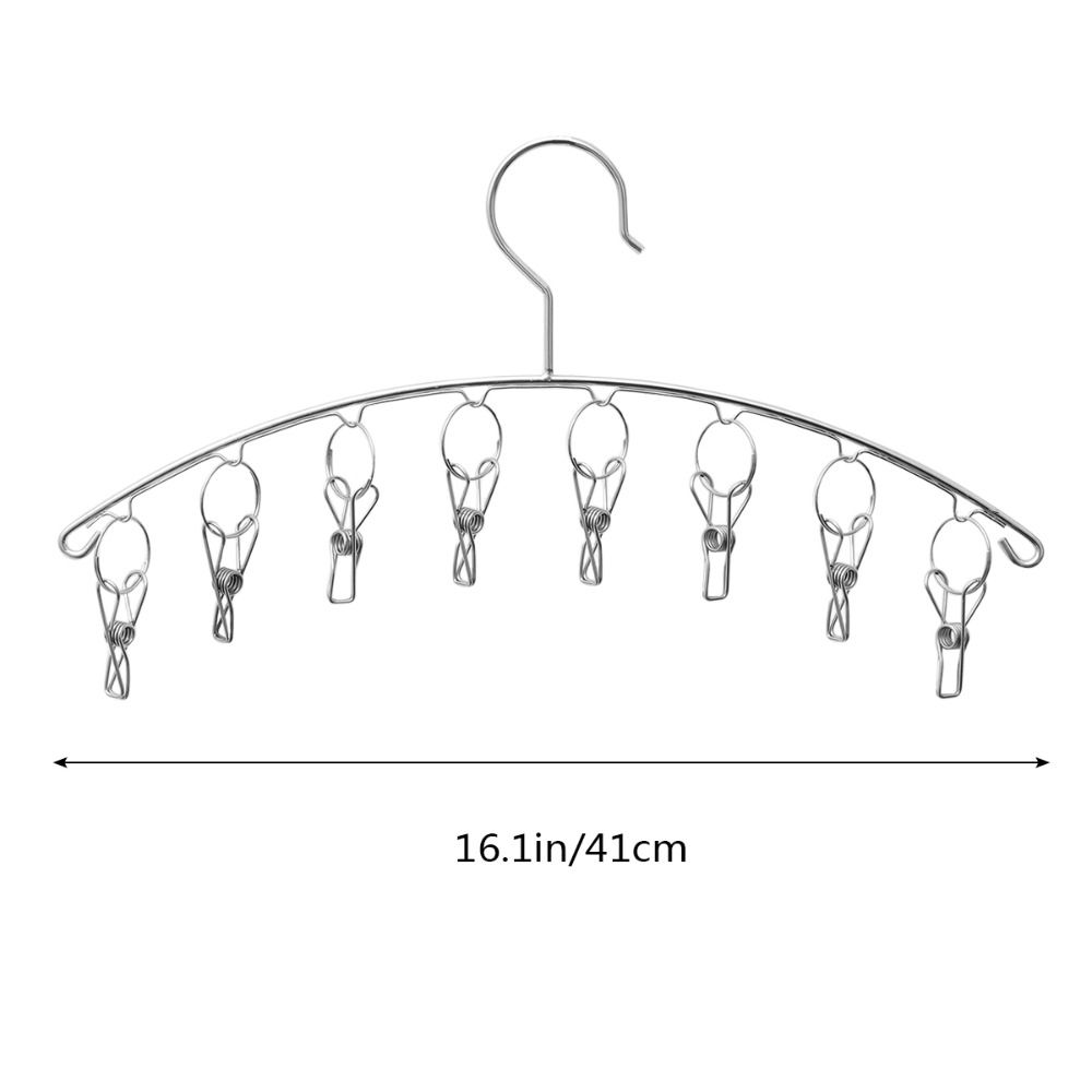 Space Saving Stainless Steel Hanger Strong Support Laundry Airer Hanger  Clothing Rack