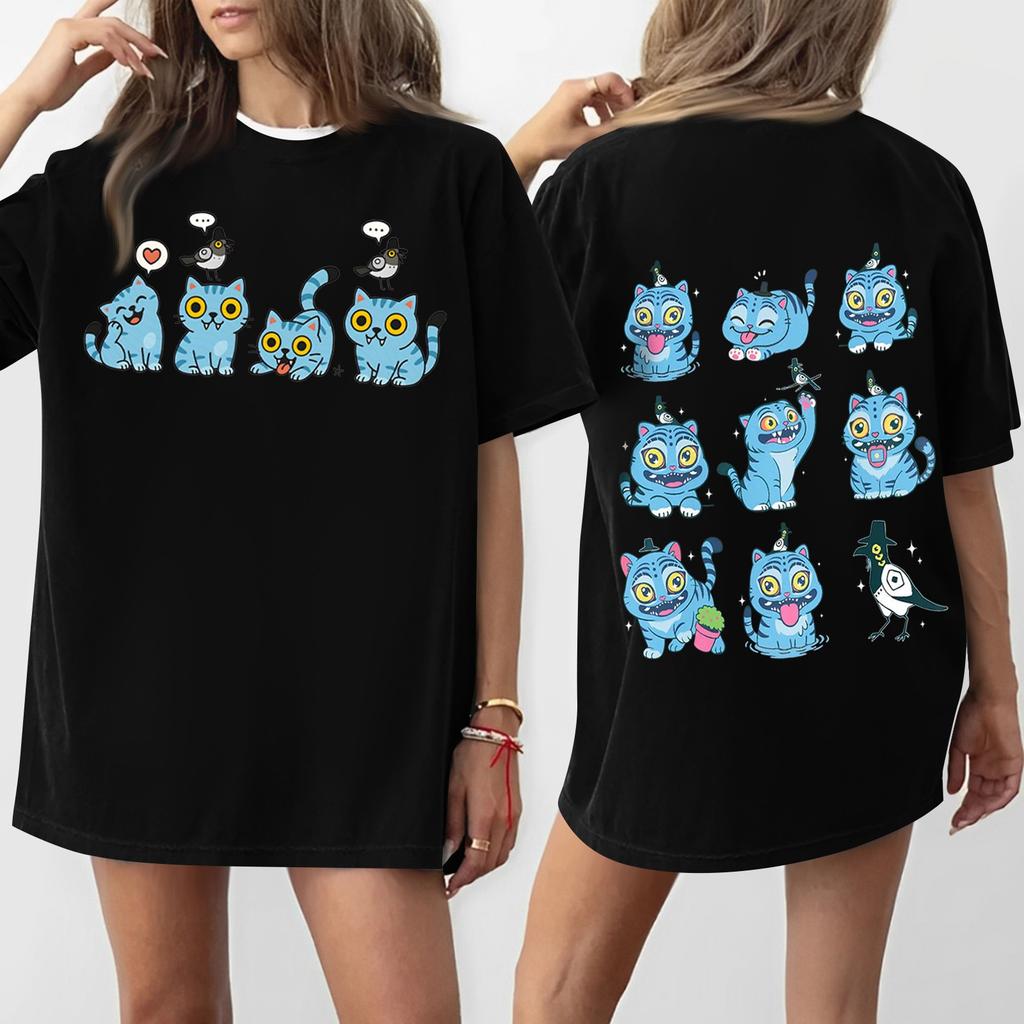 Women's Round Neck Printed Short-sleeved T-shirt Top