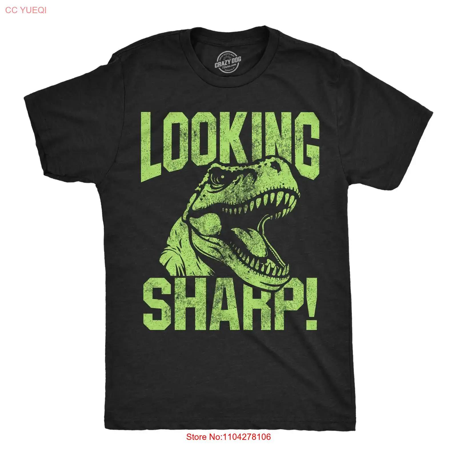 

Mens Funny T Shirt Looking Sharp Sarcastic Rex Novelty For Men vintage Washed homme graphic Comfortable Unisex Breathable 5XL різнокольоровий