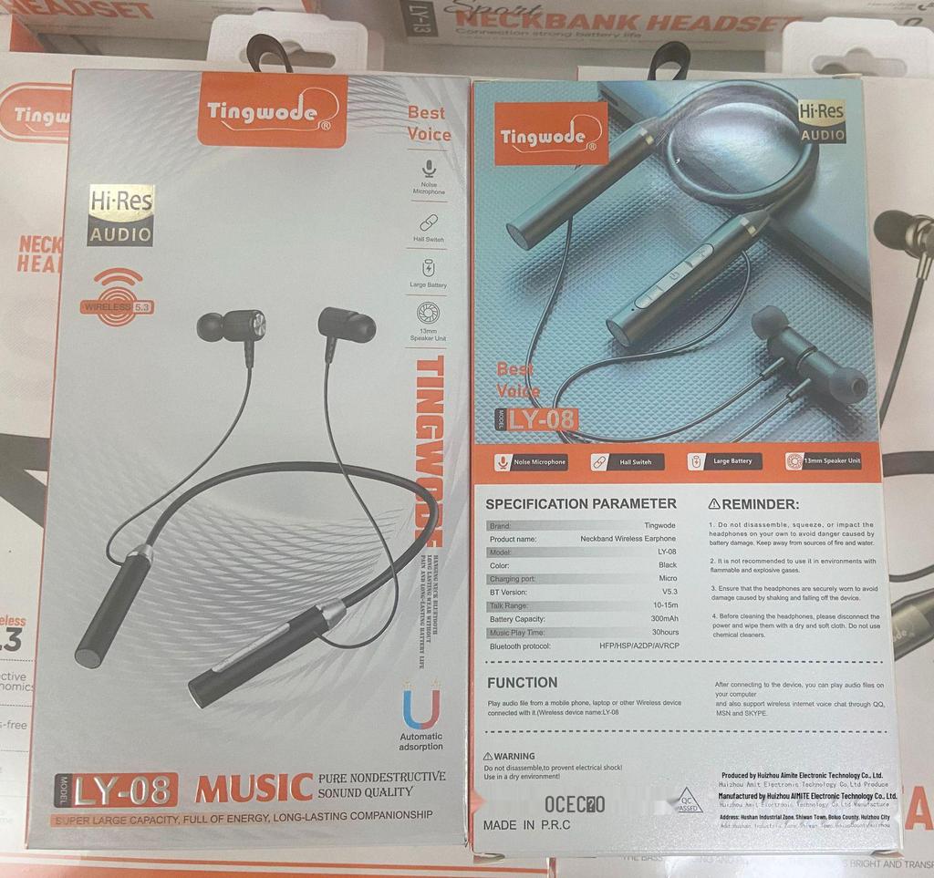 Top-Selling Neck-Hanging Wireless Headphones with HD Sound, Power Display, and Long Battery Life