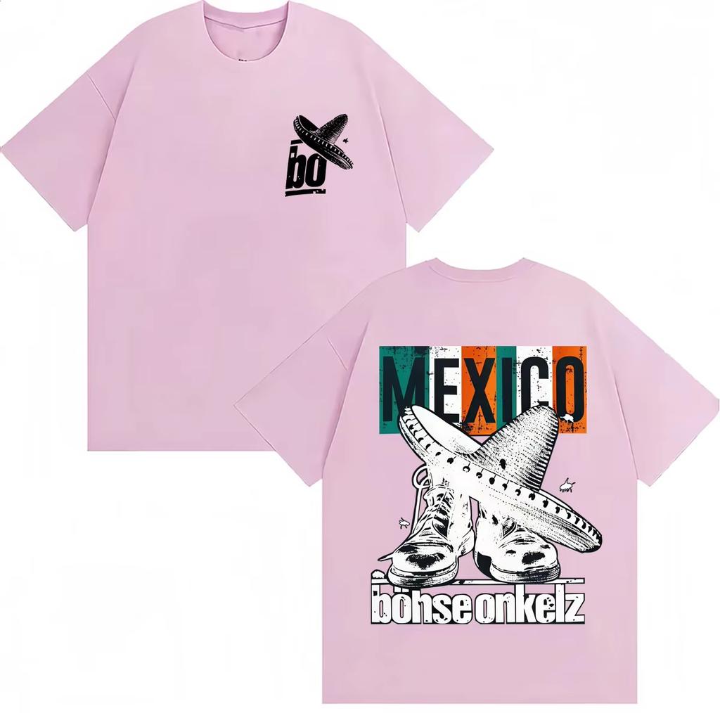 Hot Sale Rock Band BöHse Onkelz Mexico Graphic T-Shirt Unisex Unisex Vintage Hip Hop T Shirts Y2k Harajuku Cotton Oversized T-Shirts