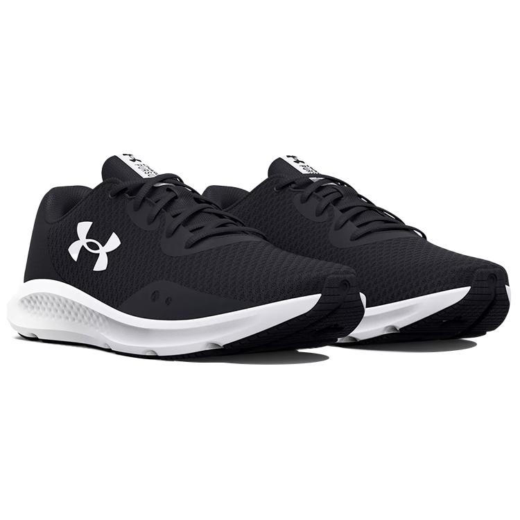 Under Armour Womens Charged Pursuit 3 'Black White' (women's sizes) Black / White Running Shoes 3024889 001