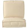Pallet Cushion Set 2 pcs Beige Oxford Fabric