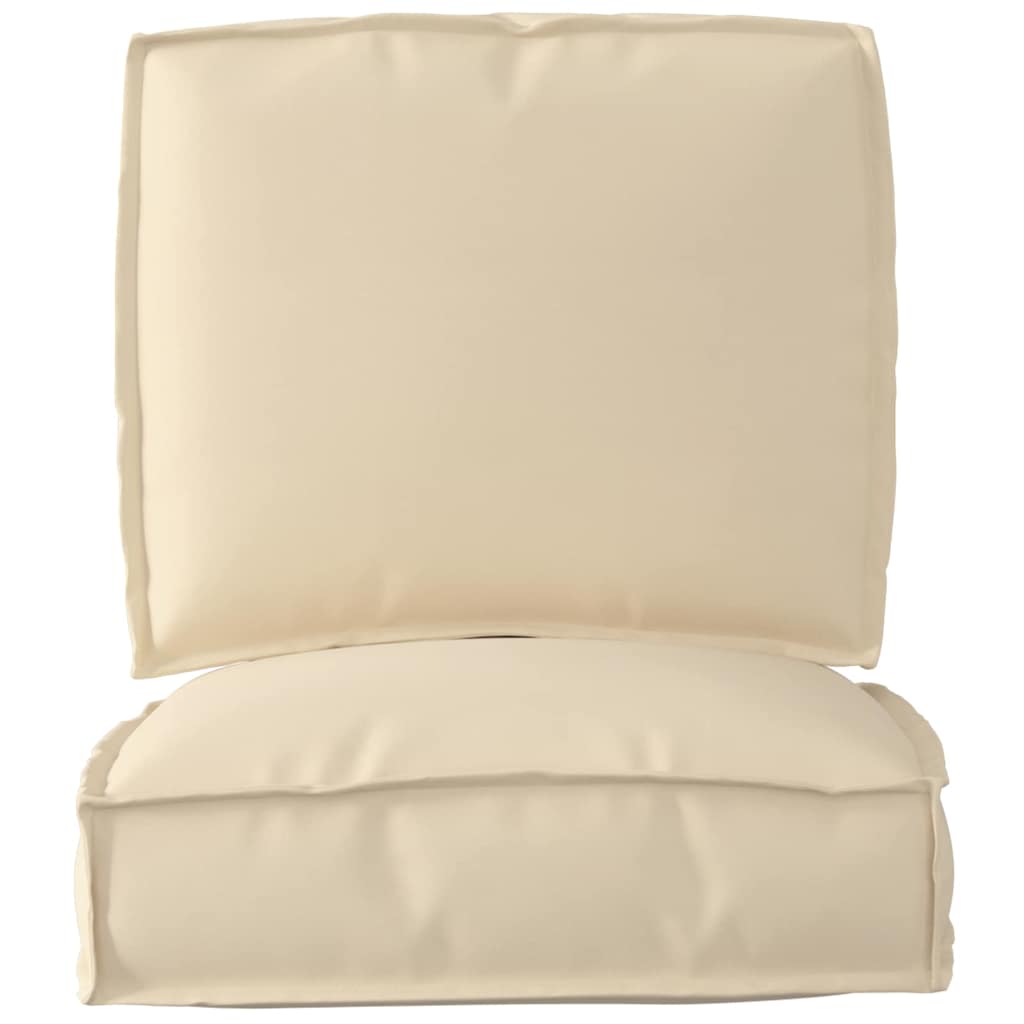 Pallet Cushion Set 2 pcs Beige Oxford Fabric