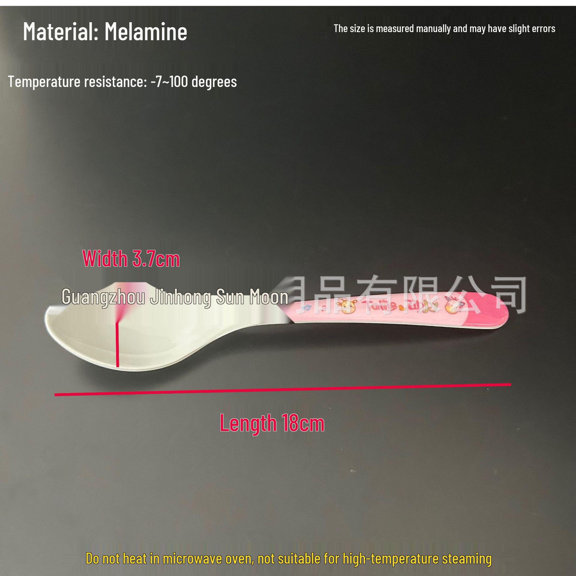 Children s Cartoon Melamine Spoon - Food-Grade Baby Tableware, Rice & Soup Spoon. Refer to Purchase Image Size