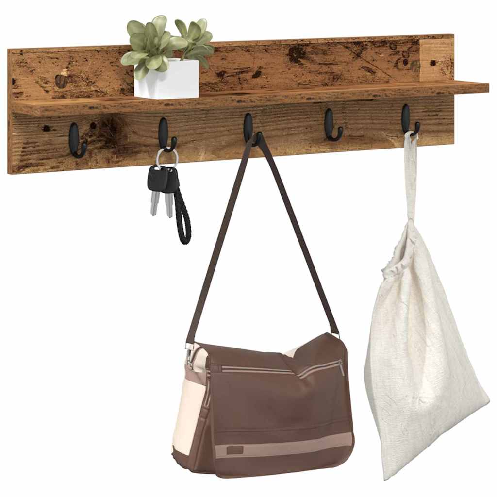 Wall Mounted Nightstand Wall Bracket Reclaimed Wood Engineered Wood