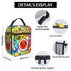 Taiko no Tatsujin Lunch Bag  Office Lunch Box For Child  Vintage Graphic Thermal Tote Handbags Waterproof Portable Cooler Bag