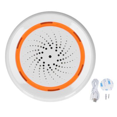 Zigbee3.0 İletişim Protokolü için Sesli Alarm Akıllı Siren Alarmı 90db Tuya Kablosuz için 5V 1A