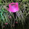 Garden Decoration Supplies Tulip Flower Shape LED Solar Powered Waterproof Tube Lawn Lights Standing Decor for Yard Outdoor