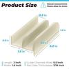 Sliding Shower Door Bottom Guide Fits for Sliding Shower Door (Top Hung) Tub Enclosure Systems, 1/2 In Channels for Glass Shower Door Plastic Guide