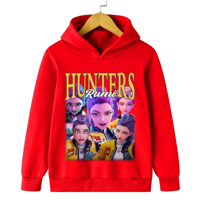 Kpop Demon Hunters Barnehettegensere Baby Jenteklær Høst Fritid Gutter Anime Pullovere Barnegensere Fritid Hettejakker