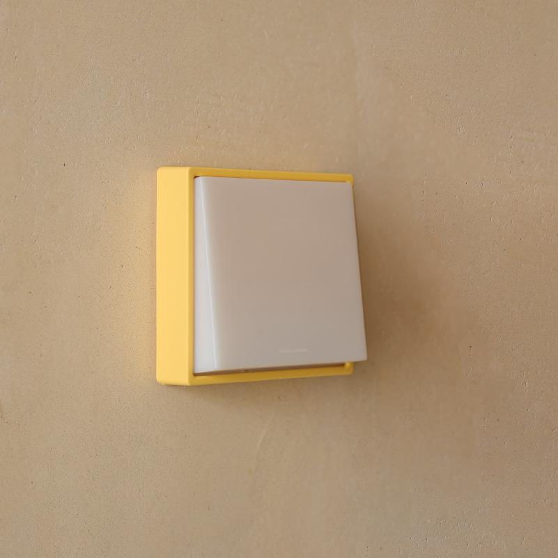 USB Charging Minimalist Switch Night Light for Home Bedroom Bedside – Simple White/Yellow Design