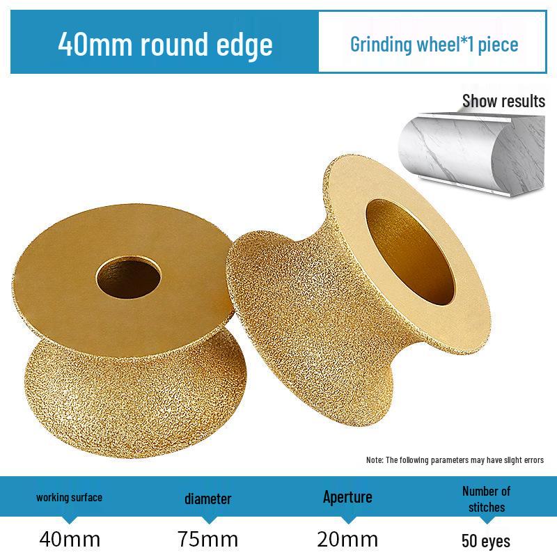 Stone Grinding Wheel for Marble & Granite: Chamfering, Grooving, Rounding, Arc Angle Grinder Head