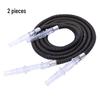 Double Tube Transparent Glass Hookah Set with Arabic Design - Smoking Accessories