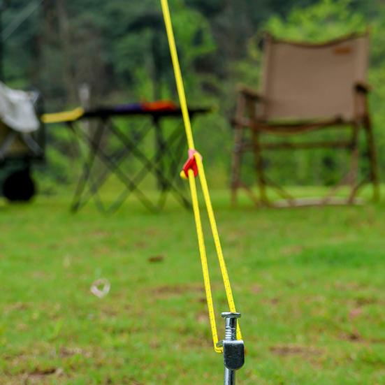 Lina wiatroszczelna do użytku na zewnątrz Ultralekka linka namiotowa z regulatorem napinacza Odporna na zużycie Super wytrzymałość na rozciąganie Odblaskowe linki kempingowe